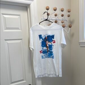 Jordan Classic Standard Fit T-Shirt - Blue/Red - L